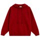 Deep Red Hooded Knit Sweater