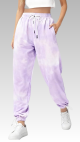 Women’s Lavender Tie-Dye Loose Jogger Pants