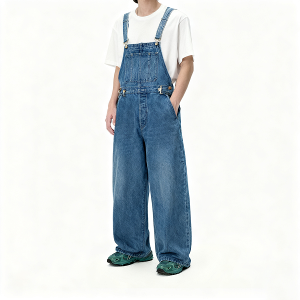 Medium Wash Denim Overalls